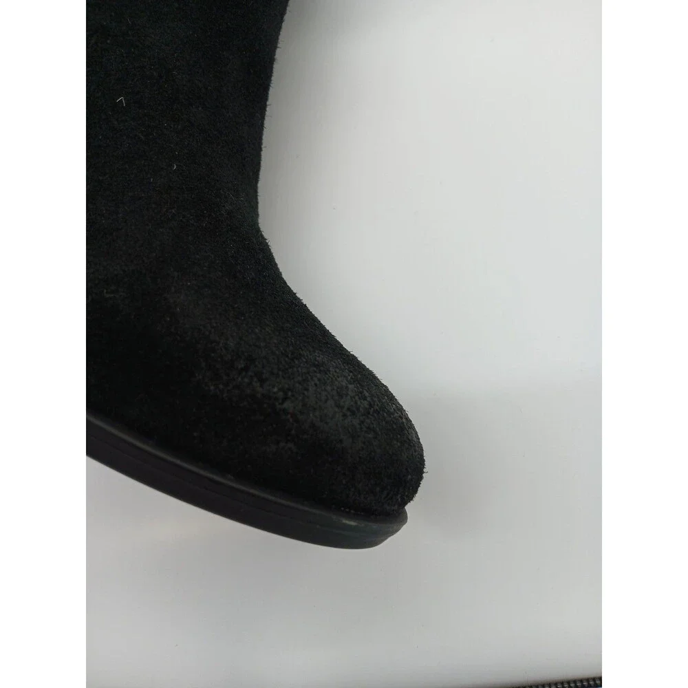 Naturalizer Kyrie Over The Knee Suede Boots Womens Size 6M Black Block Heel